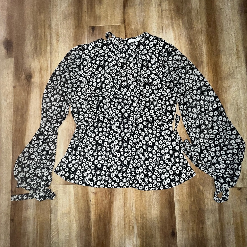 Topshop Open Back Blouse